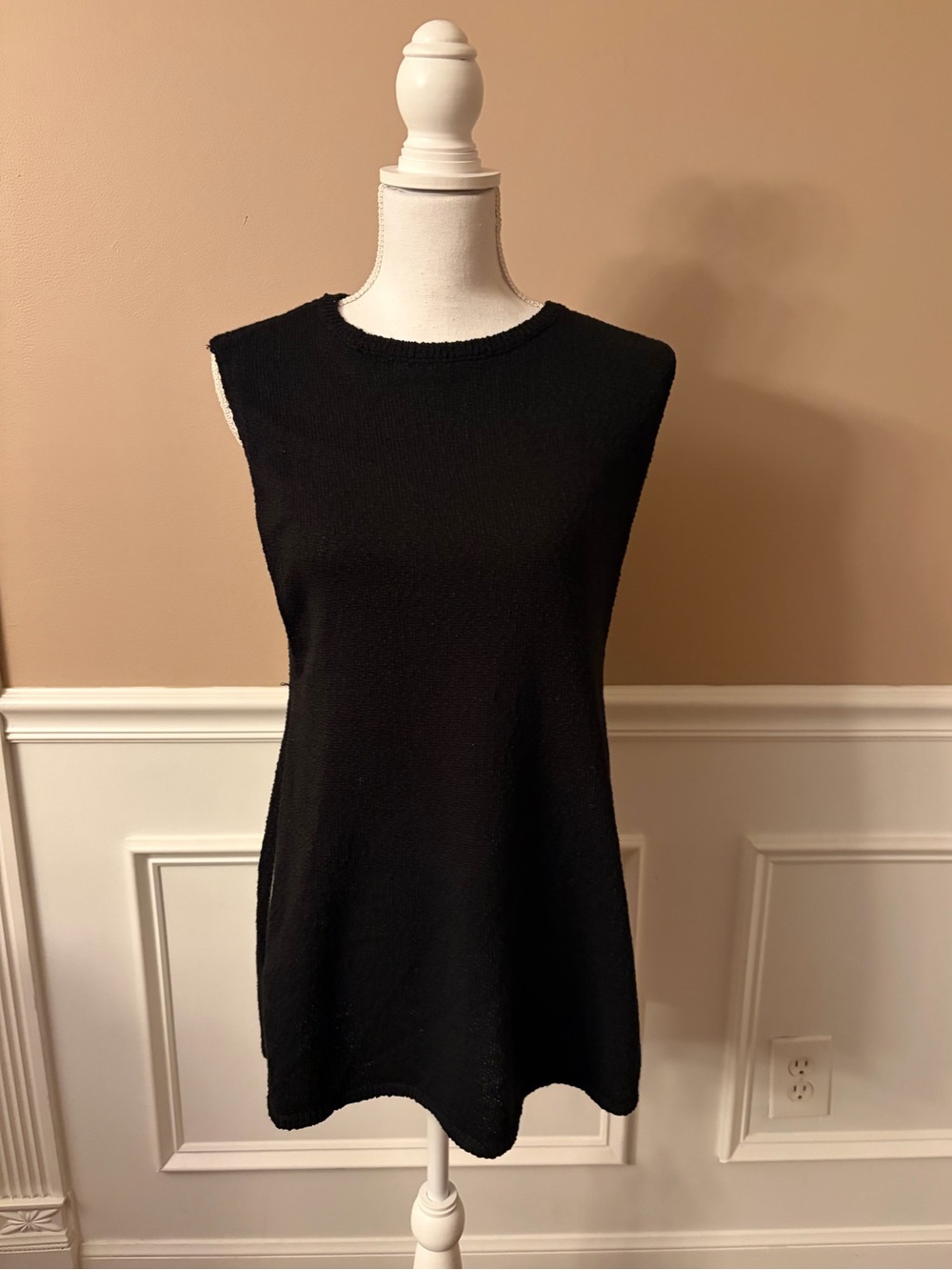 Free People Black Knit Sleeveless Tunic
